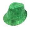Everything Party By Event Sequin Fedora Hat - Green