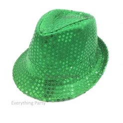 Everything Party By Event Sequin Fedora Hat - Green