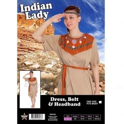 Cut Price Adult - Indian Lady Costume