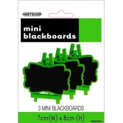 Everything Party All Birthday 3pk Mini Blackboard - Green
