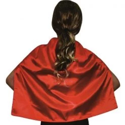Everything Party School Book Week Costume Short Cape - (Black & Red)