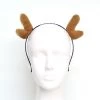 Everything Party Christmas Headband - Fluffy Reindeer Antlers Brown