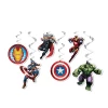 Everything Party 6pk Marvel Avengers Party Hanging Swril Decorations