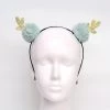 Pacific Wholesale Christmas Headband - Gold Reindeer Antlers With Mint Fluffy Balls