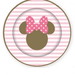 Artwrap 8pk Disney Minnie Mouse Paper Plates