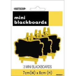 Everything Party All Birthday 3pk Mini Blackboard - Yellow