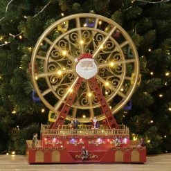 Everything Party By Event Animated Christmas Village LED Musical Ferris Wheel With Rotating Function