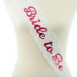 Everything Party Bride To Be Lace Sash By Theme