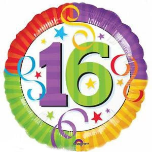 Everything Party 18" Anagram Rainbow 16th Birthday Foil Balloon