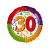 Balloons 17" Anagram Rainbow 30th Birthday Foil Balloon