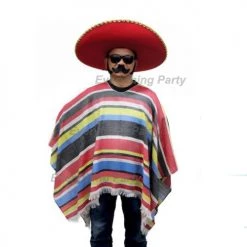 Everything Party Adult - Mexican Poncho Costume