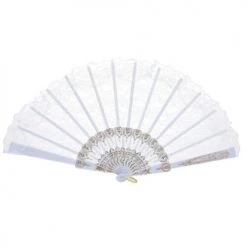 Everything Party By Event Party Lace Fan - White