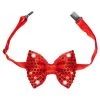 Everything Party Red Sequin Flashing Bow Tie