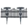 Everything Party Halloween Plastic Bat Picket Fence Decoration By Event