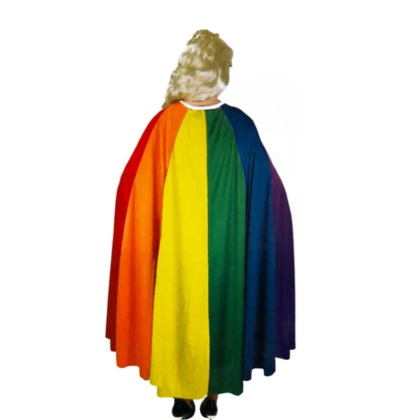 JD Party Costume Deluxe Rainbow Cape