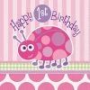 Everything Party 16pk 1st Birthday Ladybug Luncheon Napkins