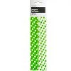 Everything Party 20pk Dots Paper Straws - Lime Green All Birthday