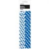 Everything Party 20pk Dots Paper Straws - Royal Blue All Birthday