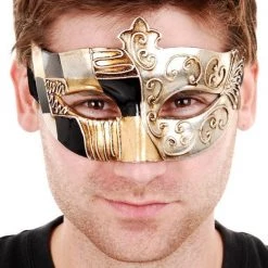 Everything Party Masks TIVOLI Warrior Metallic Eye Mask