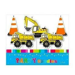 Artwrap 5pk Construction Party Zone Candles