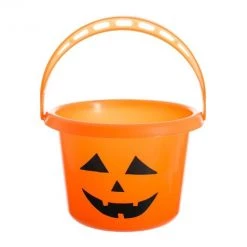 Everything Party Halloween Pail Orange Pumpkin Treat Bucket