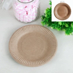 Everything Party 12pk Brown Kraft Paper Plates All Birthday