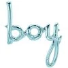 Everything Party 27" Pastel Blue Script 'boy' Air-Filled Foil Balloon Banner Balloons
