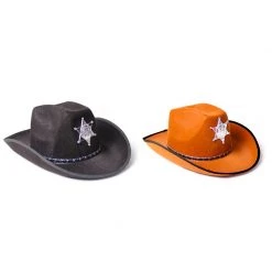 JD Party By Theme Adult Cowboy Sheriff Hat With Badge