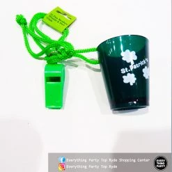 Everything Party By Event St Patrick's Day - Necklace With Shot Glass And Whistle