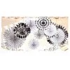 Everything Party All Birthday 8pcs Decorative Paper Fan - Mixed Silver