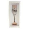 TSK All Birthday 18th Birthday Wishes Rose Gold Champagne Glass