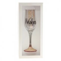 TSK All Birthday 18th Birthday Wishes Rose Gold Champagne Glass