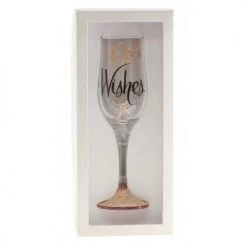 TSK 60th Birthday Wishes Rose Gold Champagne Glass