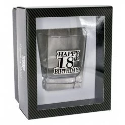 TSK 18th Birthday Badge Premium Scotch Glass