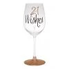 TSK 21st Birthday Wishes Rose Gold Wine Glass All Birthday