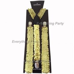 Everything Party Sequin Suspenders (Gold, Silver, Hot Pink, Blue) By Theme