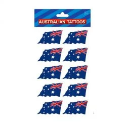 Everything Party 10pk Australia Flag Temporary Tattoos By Event