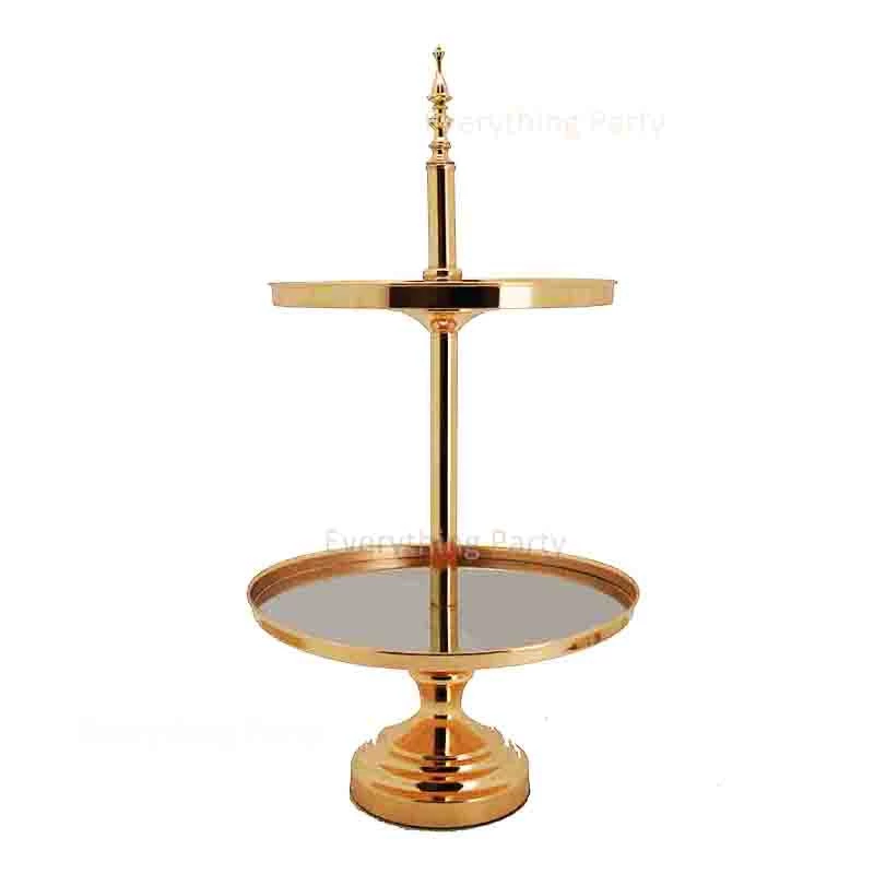 Everything Party Deluxe Metallic Gold Cup Cake Stand 2 Tier