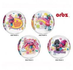 Everything Party Balloons 16" Trolls Poppy Orbz Clear Balloon