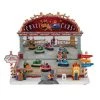 Wish By Event Animated Christmas Village Musical Bumper Cars Scene With LED Lights
