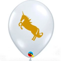 Everything Party 11" Qualatex Unicorn Diamond Clear Latex Balloon Balloons