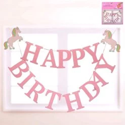 Everything Party Unicorn Happy Birthday Banner
