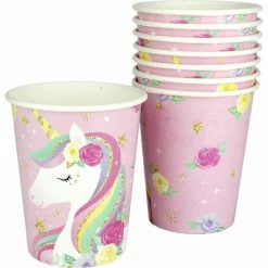 Everything Party 8pk Unicorn Party Paper Cups All Birthday