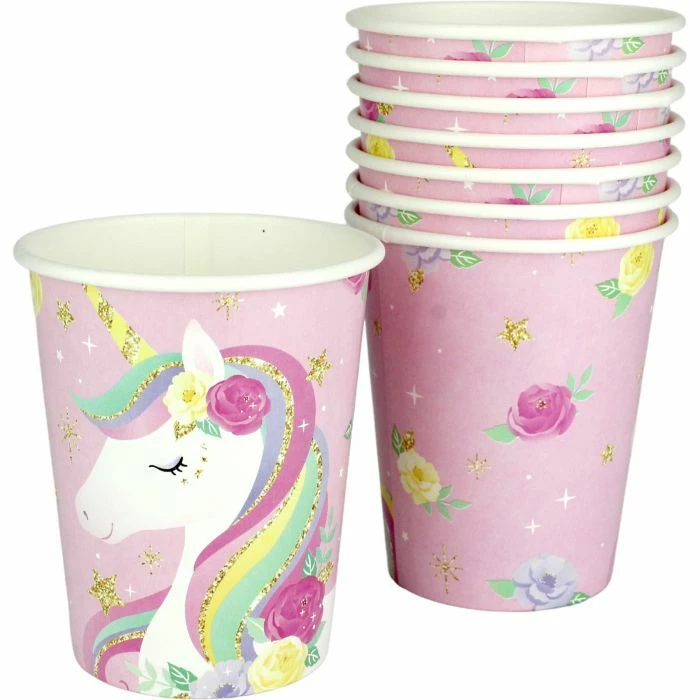 Everything Party 8pk Unicorn Party Paper Cups All Birthday