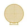 Hayden Agency Party Hire - 2m Gold Metal Circle Mesh Backdrop Balloon Arch Stand All Birthday