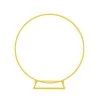 Hayden Agency Party Hire - 2m Gold Metal Circle Backdrop Balloon Arch Stand
