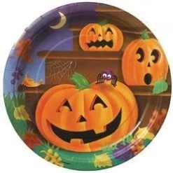 Everything Party 8pk Smiling Pumpkin Paper Plates By Event