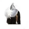 Everything Party Deluxe Fascinator With Feather And Veil - White By Event