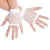 Dr. Tom's Short Fishnet Gloves - White