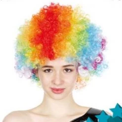 JD Party By Event Wig - Rainbow Afro Wig